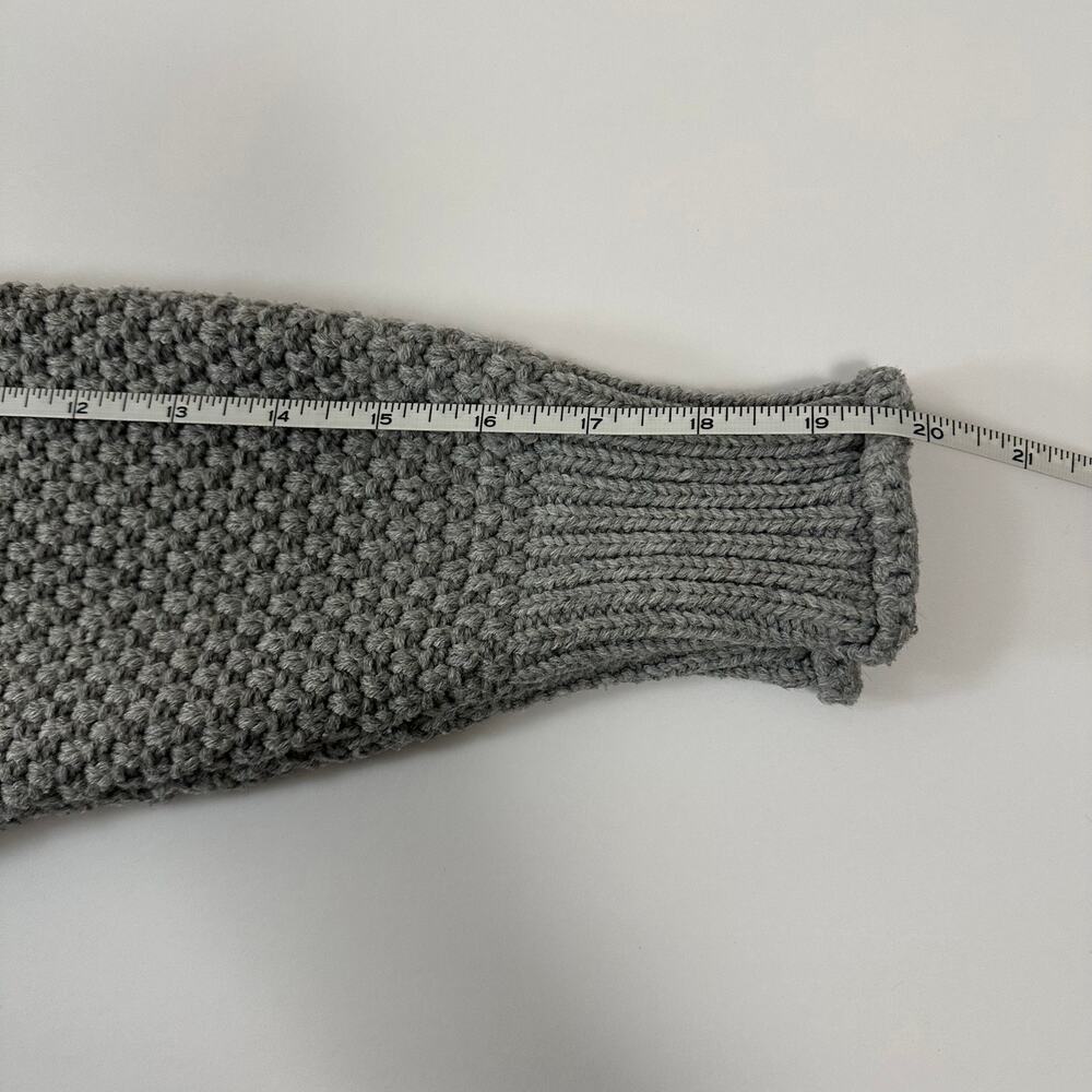“FASHION” XL Pink, White, and Gray Knit Turtleneck Sweater - Picture 9 of 9